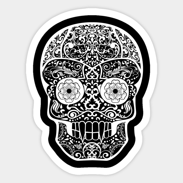 Calavera Nosferatu Sticker by Magmata